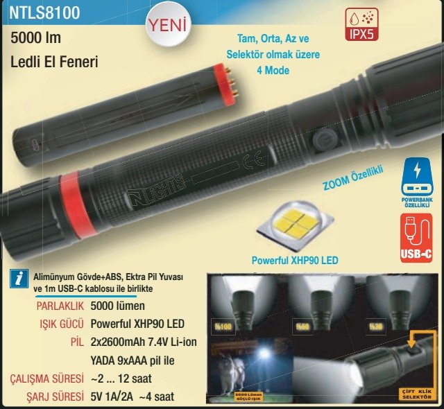NTLS8100 katalog bilgileri