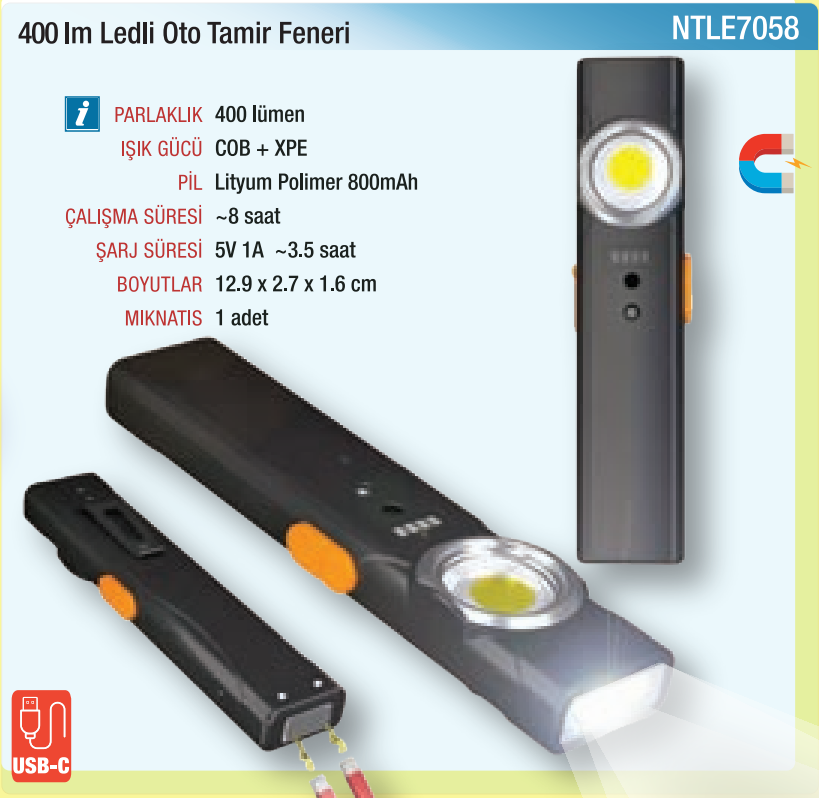 NTLE7058 orijinal katalog bilgileri — fiyat içermeyen görsel