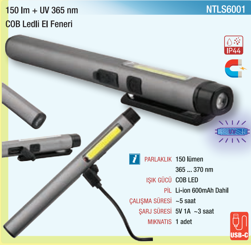 NTLS6001 orijinal katalog bilgileri — fiyat içermeyen görsel